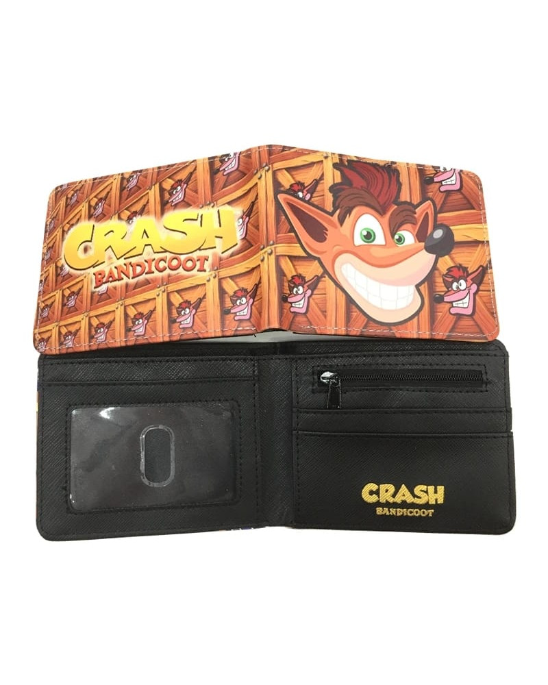 A men's wallet with paper money and bank cards based on the famous game Crash