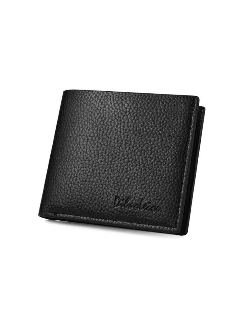 A men's wallet for paper money and bank cards in black, beautiful and comfortable