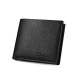 A men's wallet for paper money and bank cards in black, beautiful and comfortable