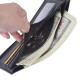 A men's wallet for paper money and bank cards in black, beautiful and comfortable