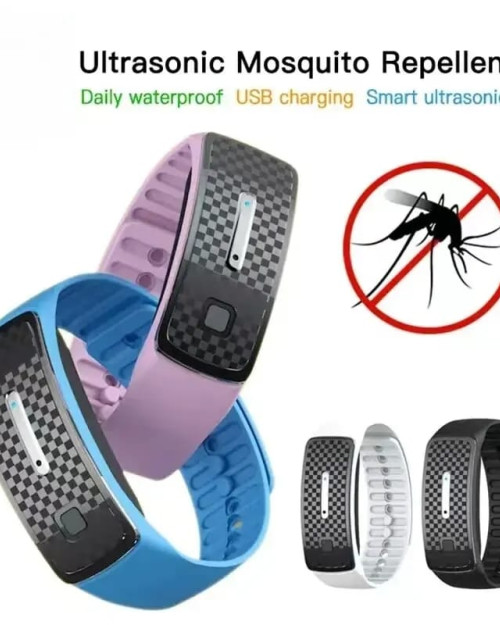 سوار ذكي لون اسود فقط لطرد الحشرات والبعوض بموجه صوتيه m30