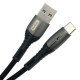 Go-Des Zinc Alloy Fast Data Cable, Black, 3A, 2M