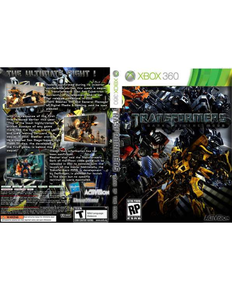 TRANSFORMERS Game Xbox 360