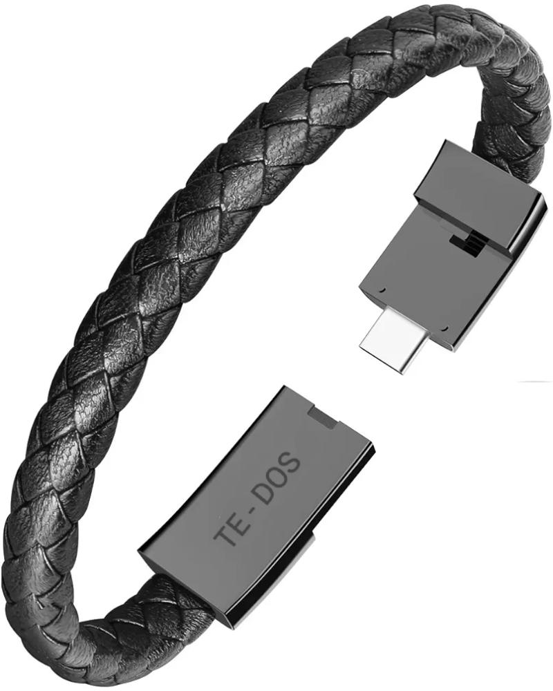 TE-DOS Wristband Portable Charging Cable