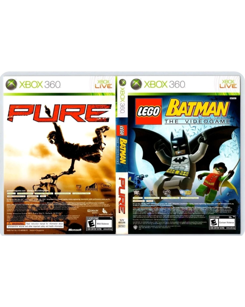 Lego Batman The Video Game and pure Xbox 360 Game