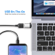 USB C to USB 3.0 OTG Adapter (2 Pack), USB-C to USB 3.0 Adapter with Lanyard Compatible with MacBook, Cell Phone and Type C Devices (Silver)